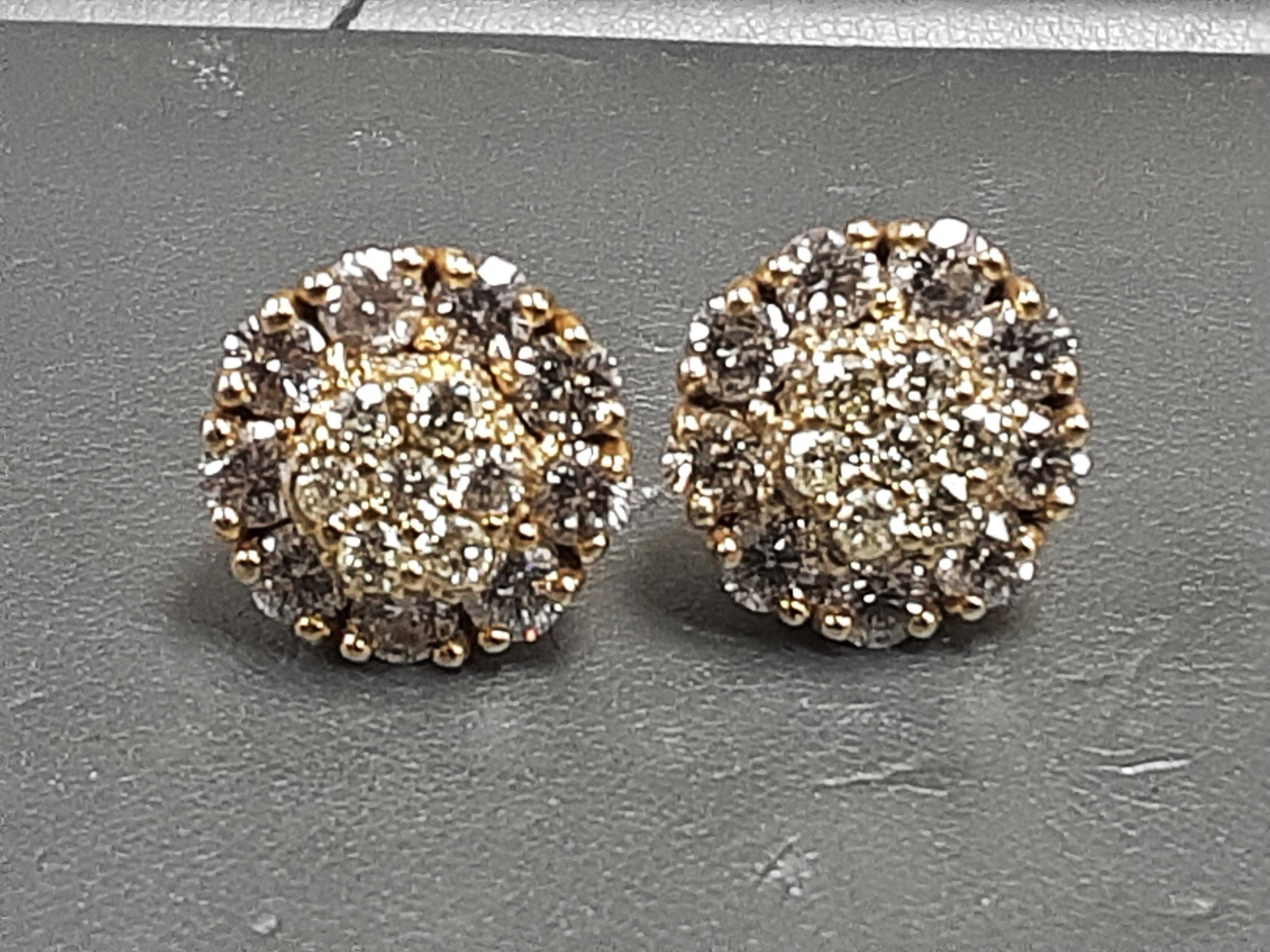 Earrings - Yellow Gold 10k (.417) 6.7 grams