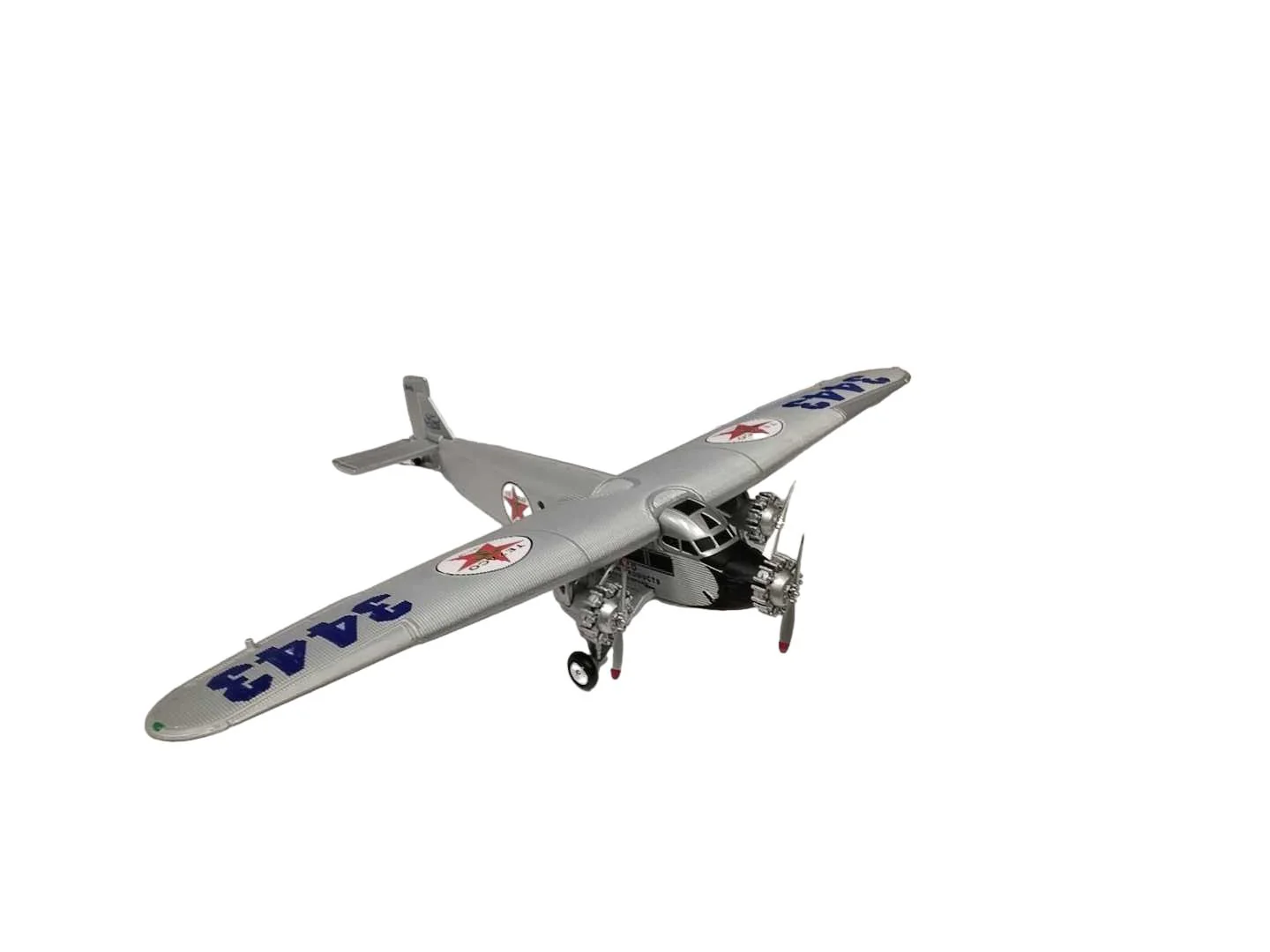 Ertl Collectibles Texaco's 1st Plane 1927 Ford Tri-motored Monoplane Silver Other Collectible