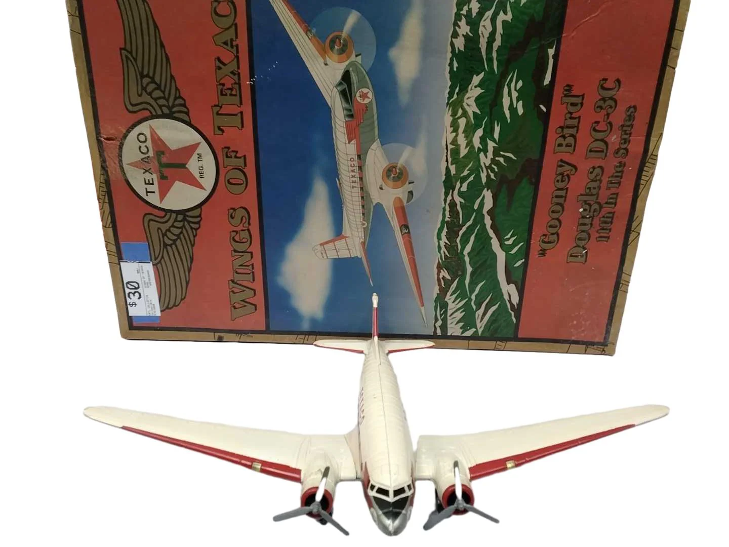 Ertl Collectibles Wings Of Texaco Gooney Bird Douglas Dc-3c Model White Other Collectible