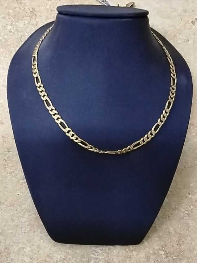 Figaro Chain - Yellow Gold 14k (.585) 15.2 grams 18 inch