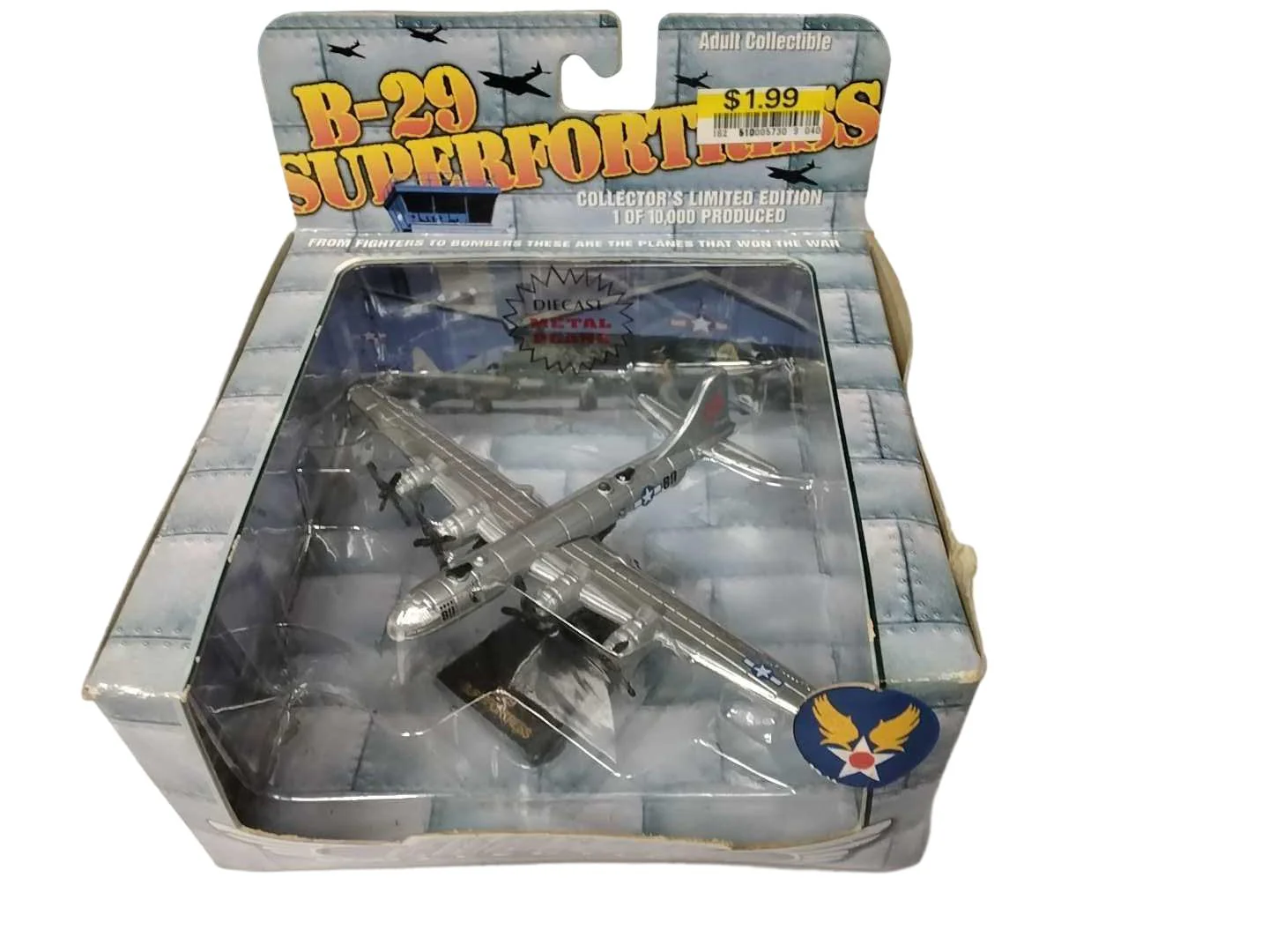 Flying Champs Collectibles B-29 Superfortress Diecast Metal Plane Model W/sta Silver Other Collectible