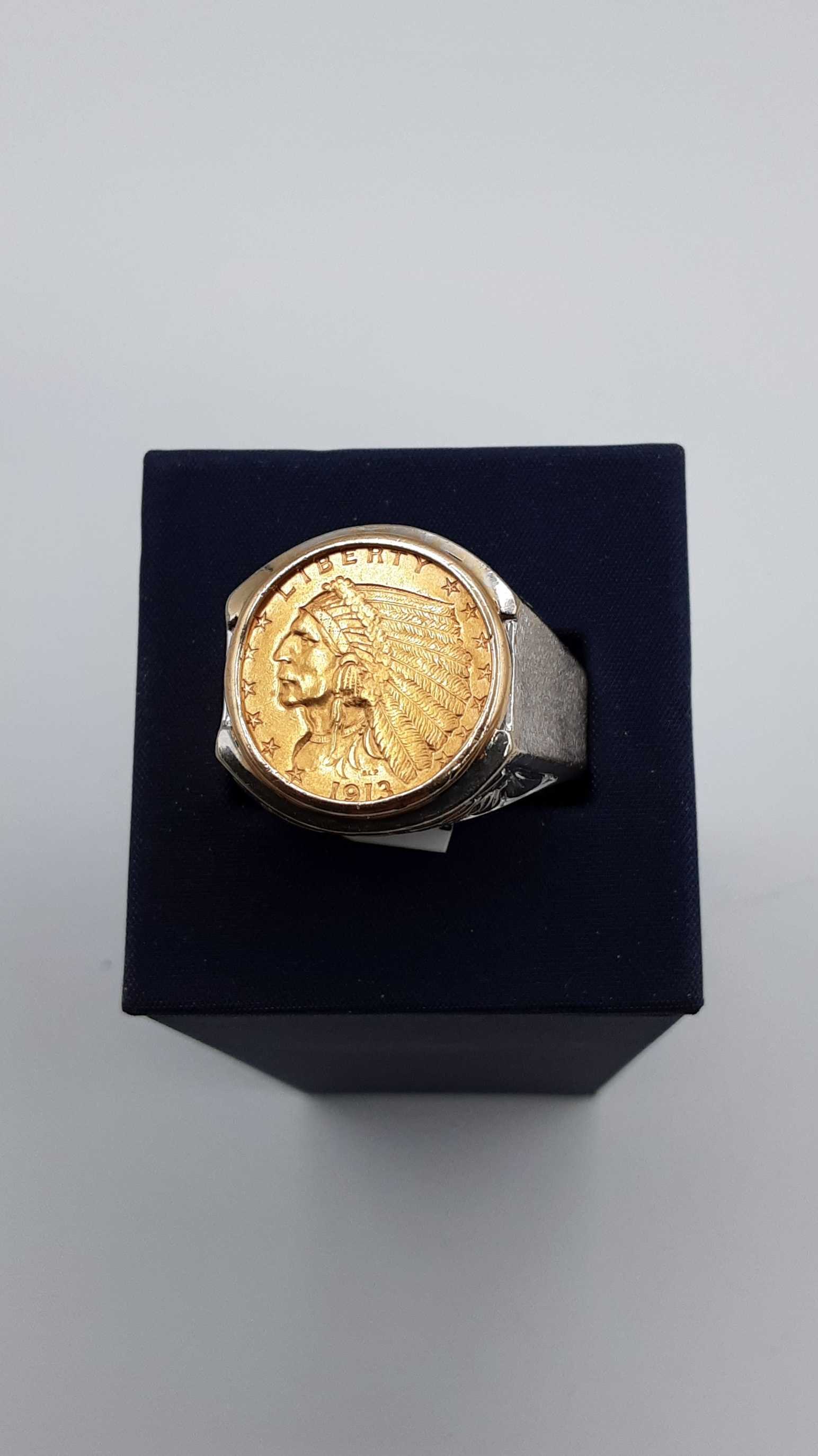 Men's Ring - White Gold 14k (.585) 18.2 grams Size 10