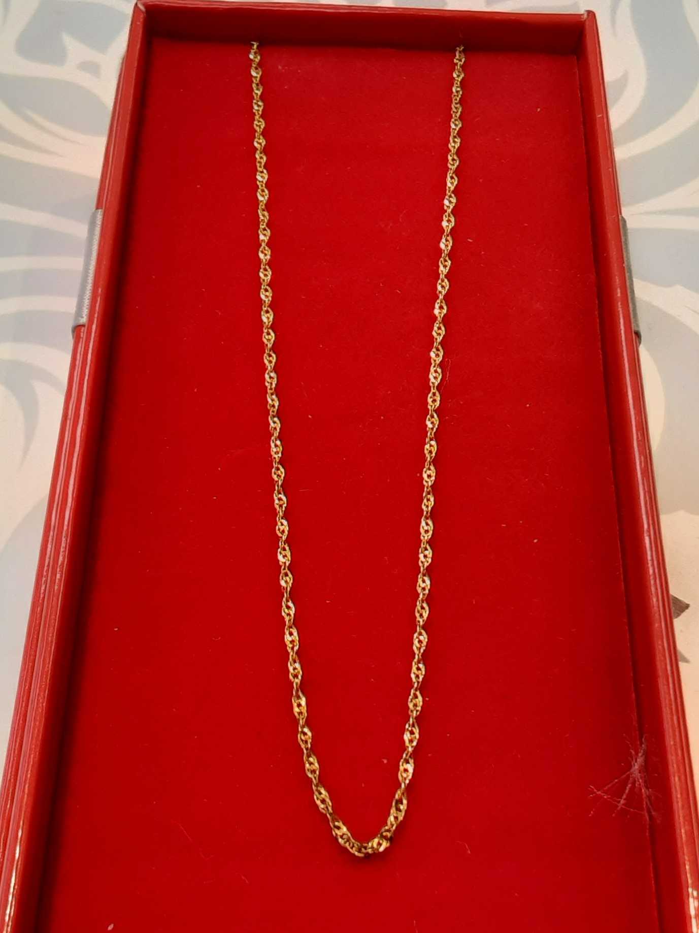 Rope Chain - Yellow Gold 10k (.417) 0.9 grams 16 inch