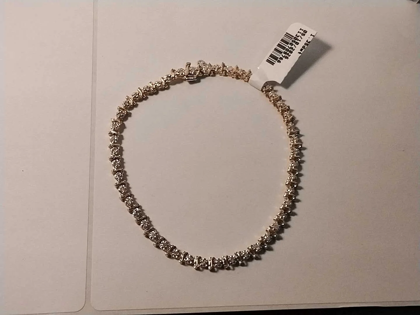 Tennis Bracelet - Yellow Gold 14k (.585) 8.1 grams 8 inch